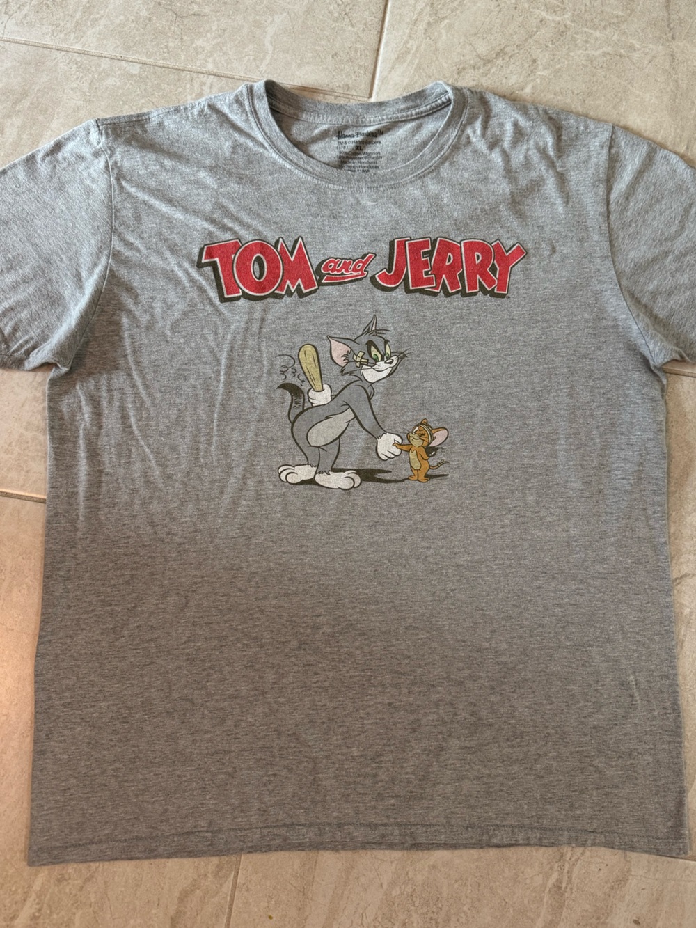 Hanna Andersson Heather Gray Shirt Tag Print